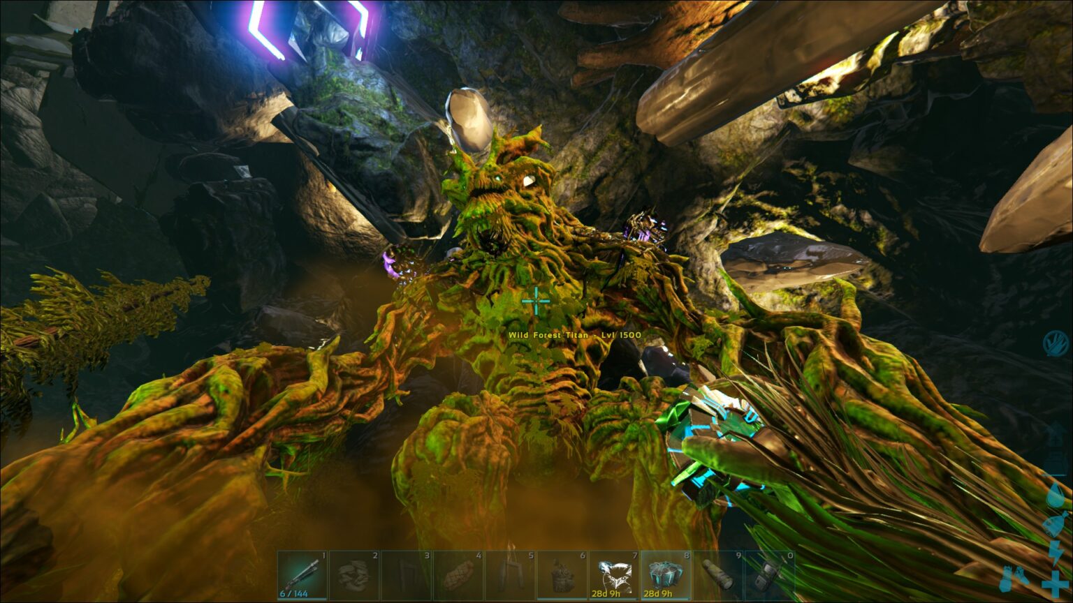 forest titan attacks ark