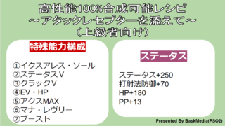 Pso2 おすすめ射撃盛りユニットの作り方講座 射撃 225 Baskmedia