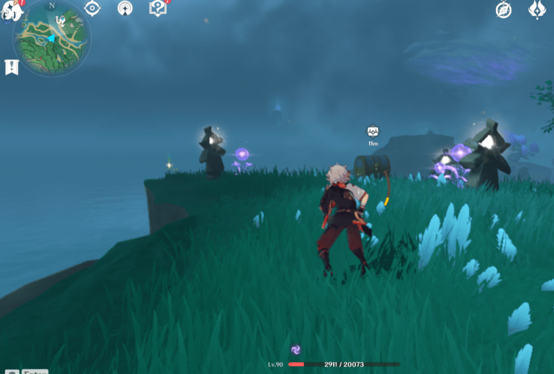 3つの山の宝箱の位置