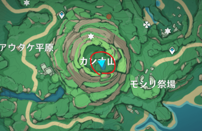 【原神】シトキ　ホラガイ　鶴観島　宝の地図