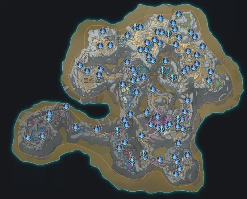 テイワットマップ・流明晶石 全82個