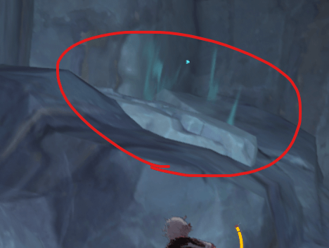 岩の上でジャンプする