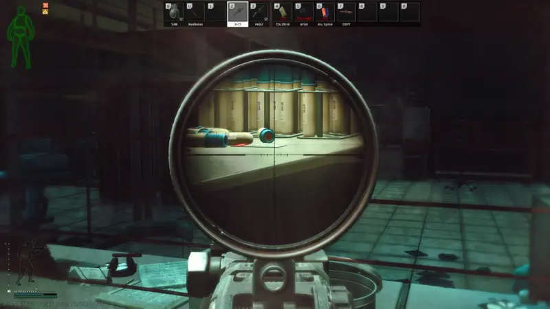 ブルー部屋のテーブル(レッドカードキー)