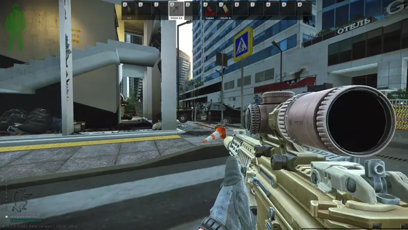 カーディーラーショップ前の黒塗りの高級車