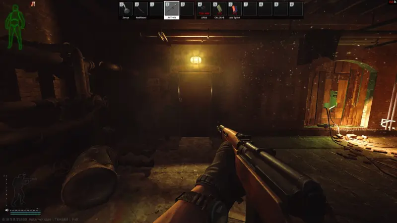 ガスバーナーで焼くドア