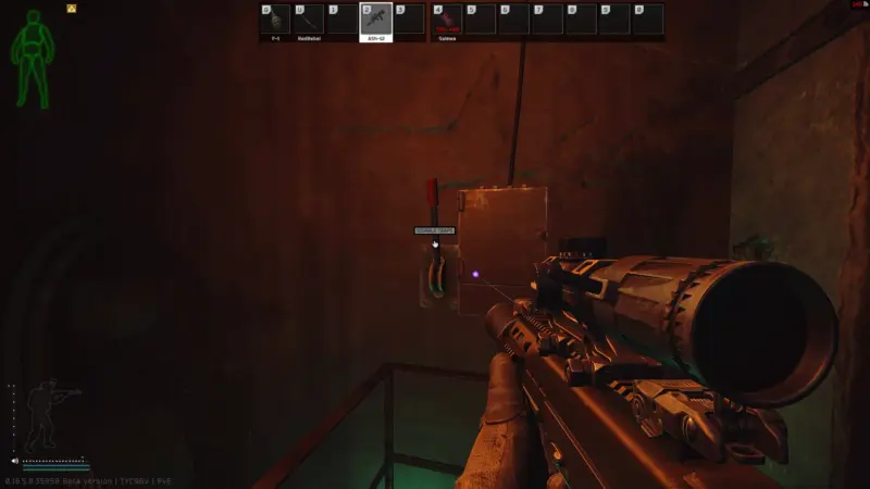 毒沼に網を降ろす装置