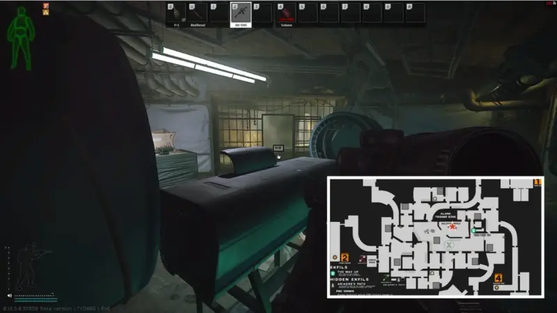 Peacekeeper「Confidential Info」手榴弾の設置場所