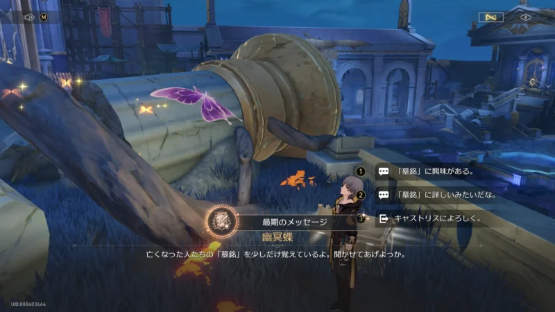 アチーブメント「幽冥蝶」