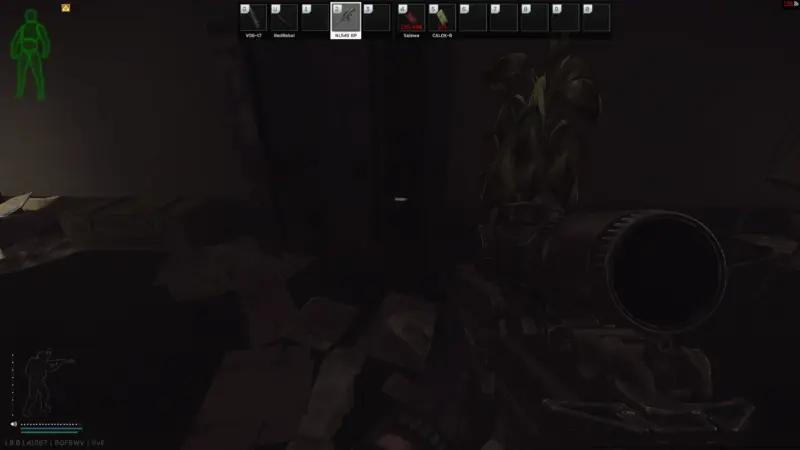 レッドカードキー：西棟地下-金属棚の中