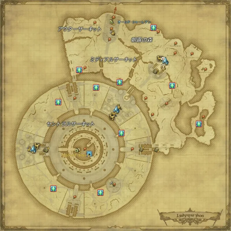 暁月エリアの「風脈の泉」ラヴィリンソス