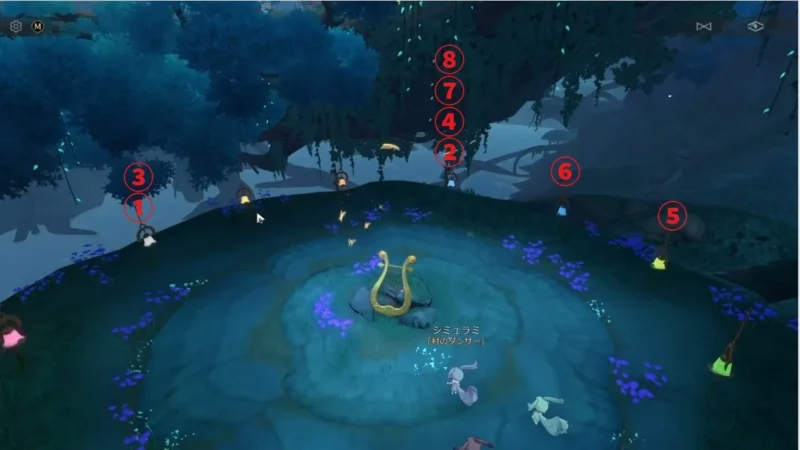 アチーブメント「虫鳴秘話：鈴の中の古き調べ」鐘を鳴らす順番