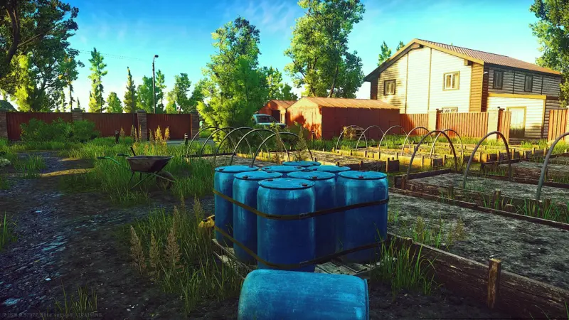 コテージ裏口の鍵スポーン場所