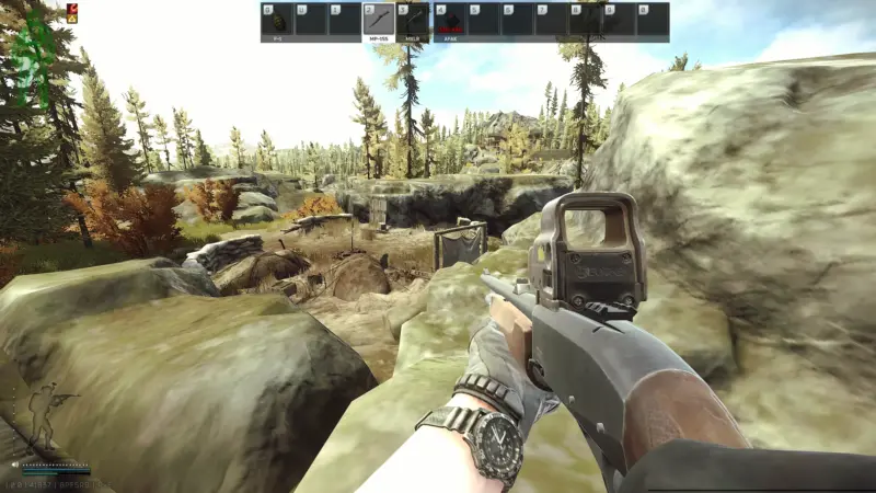 Praporの部下のキャンプ場所