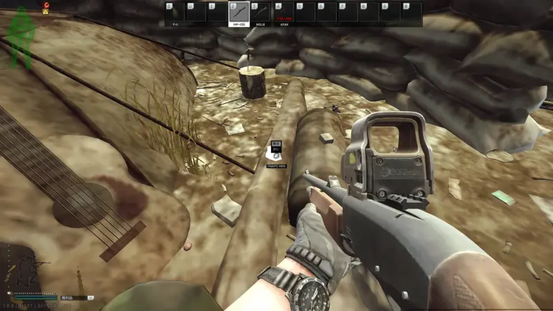 Praporの部下のキャンプ場所「Prap's men」