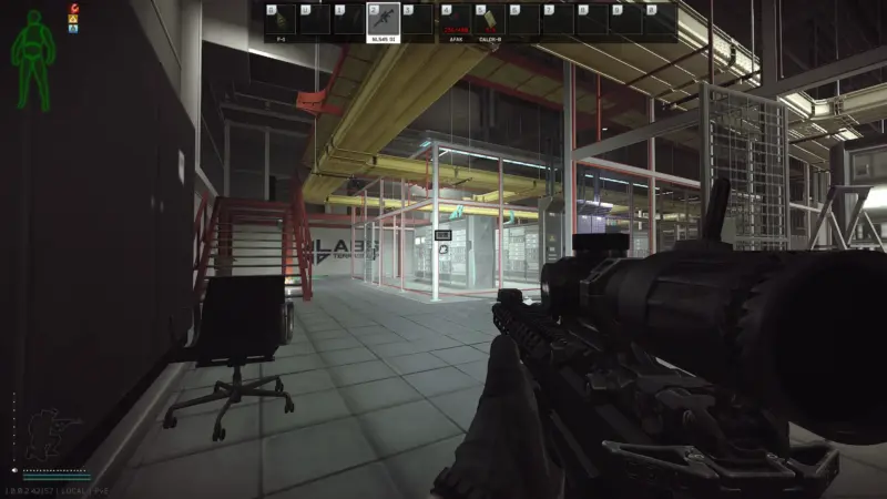 「The Labのサーバールームにハッキング装置を設置する」設置視点