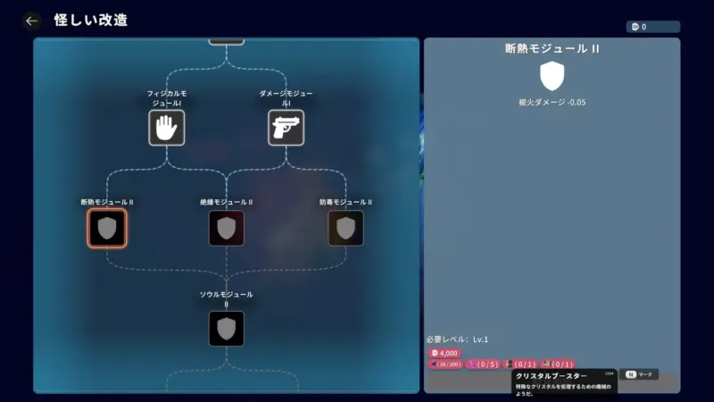 「露店商人」怪しい改造は後半にLabの素材を必要になる