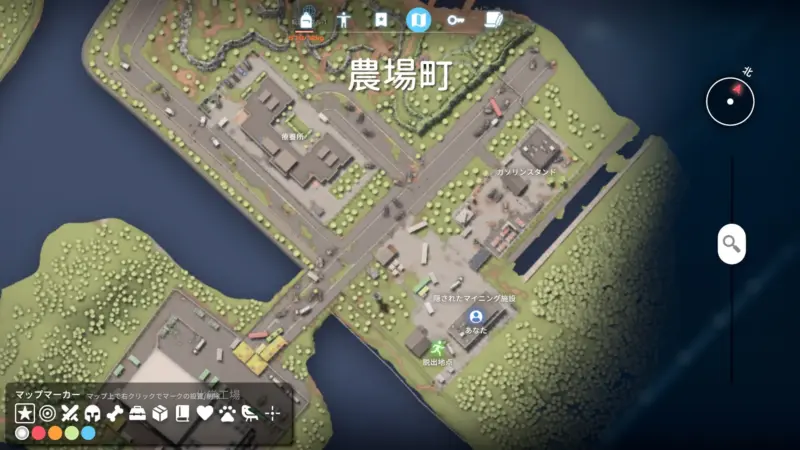 クエスト「演算能力不足」マーカー設置場所