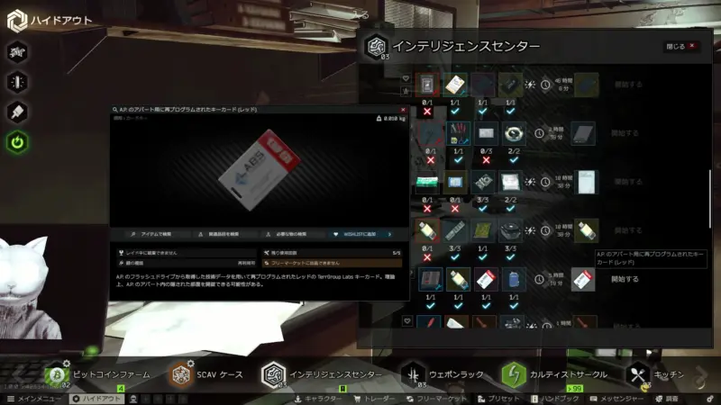 A.P.のアパート用に再プログラムされたキーカード(レッド)