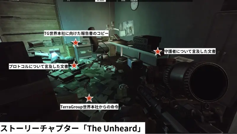 A.P.の社宅で回収するストーリーアイテム