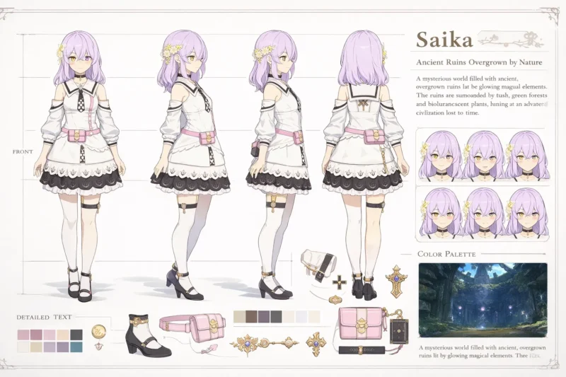 プロンプトキャラクター設定の出力内容