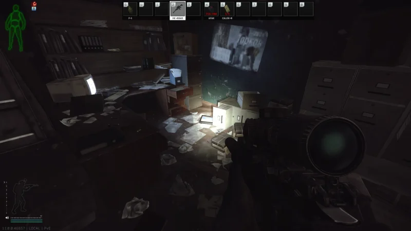 Factory「Blueprints and technical documentation」事務所3Fドロワーの床