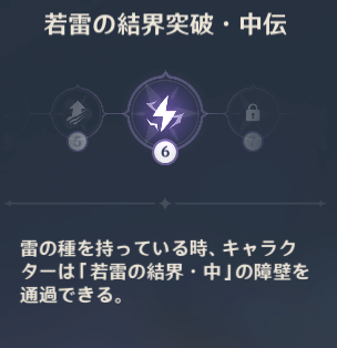 【原神】雷の種 バリア 入れない 若雷の結界 強化方法