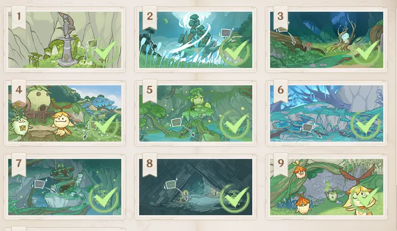 森林書 不思議なクリップボード 現実に戻る 原神 げんしん 隠しアチーブメント 場所 位置 攻略