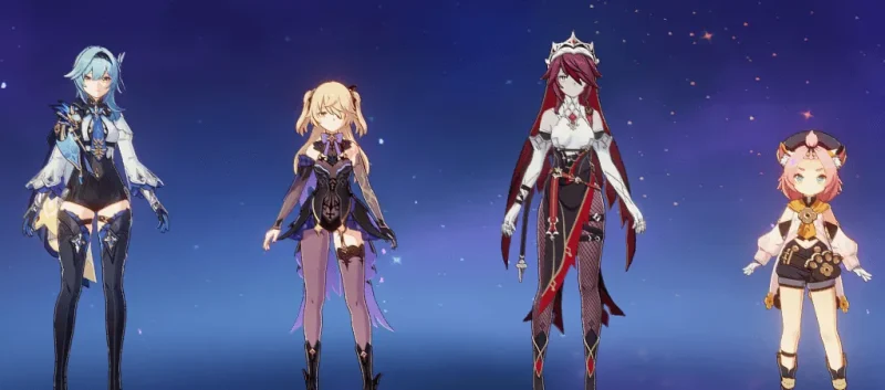 【原神】エウルア　パーティ編成　ふぃっしゅる　おすすめ　元素チャージ効率 ロサリア　ディオナ