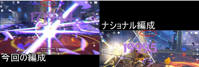 雷電 らいでん パーティ編成 比較 最強 八重 ナショナル サンファイア