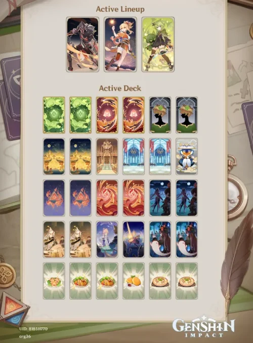 collei FTK 原神 げんしん コレイ宵宮 カードゲーム 七聖召喚 デッキ 紹介